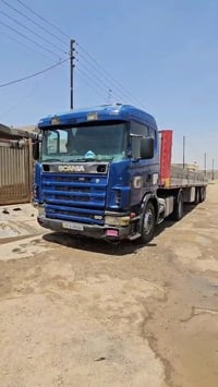 سكانيه للبيع راس وعربانه تخم تاير مكفولة مكينة كير 3 ب 3 اكسن جاهزة لش...
