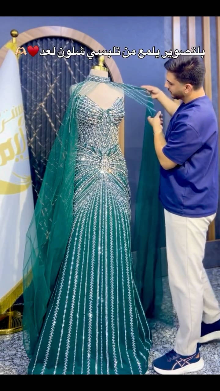 فستان زيتوني • فخم • كربلاء حي الحر
