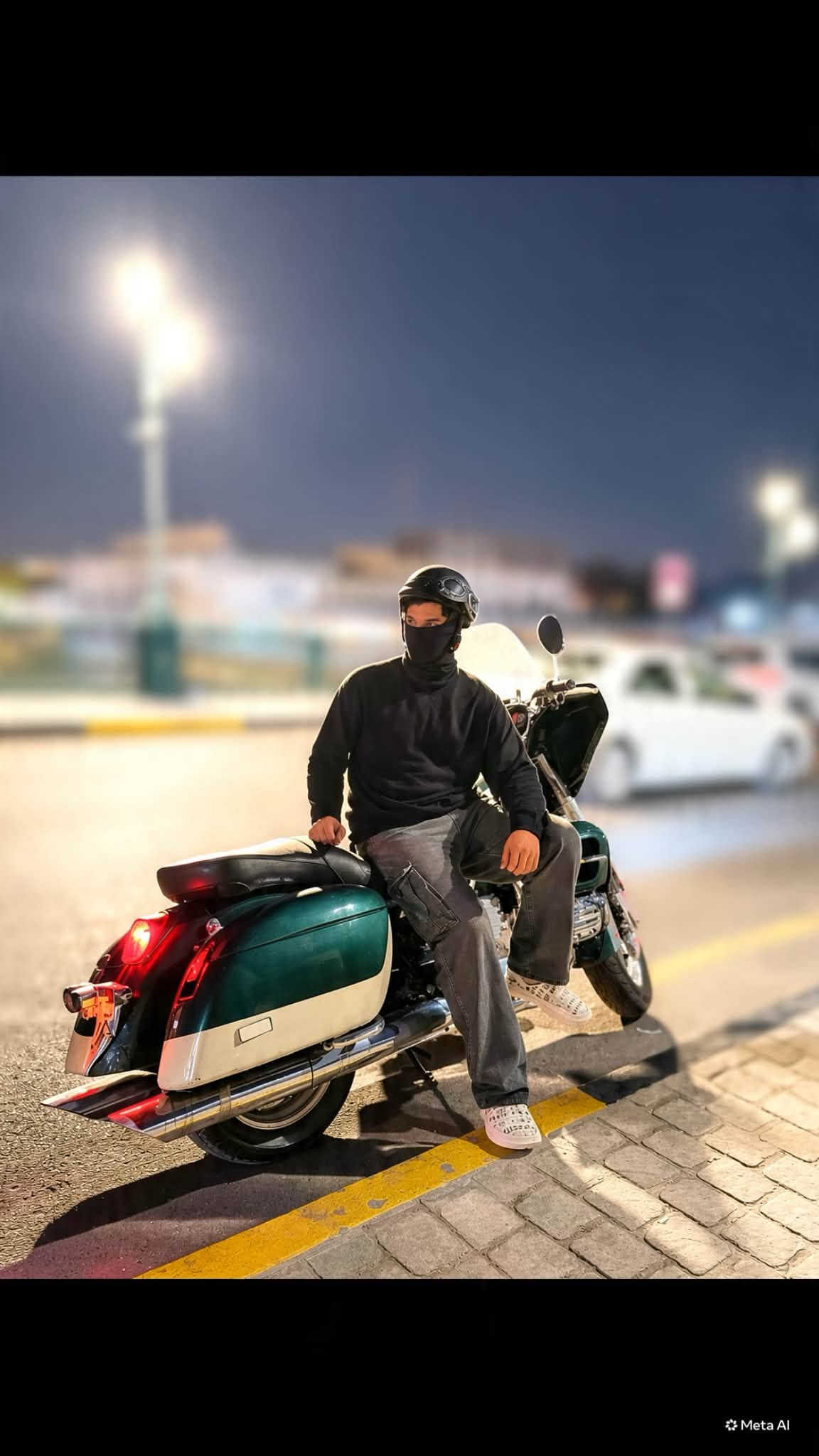 سلام عليكم دراجة  هارلي فالكيري 1500 …. 6 سلندر دراجة عليهة تعديل بل كامل دراجة هجومية قوية كلش دراجة بيهة خانة من لخانات ليمنة فقط دخانة خفيفة كلش تجي وتكطع لدراجة سعرهة بسعر لماي ب 23 ورقة قفل ولي ما يعرف بسعارهن روح شوف اسعارهن بسوك بيش وتعال علق ولي مو شراي لا يتعبني فدوة اروحلكم حبايب مكان بغداد زعفرانية اي ستفسار اخر تصل ***********🤍

نص مكتوب في الصور:
- Meta AI