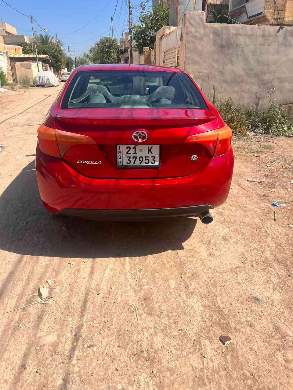 كورلا امريكي 18 Le رقم سليمانية للبيع او مراوس بكورلا ضرر 3 قطع خلفية بدون دواخل تحويل ثاني يوم السعر 128$ 
للاستفسار ***********
بعقوبة تقاطع القدس
