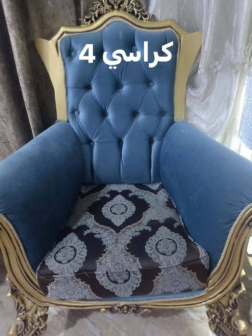 طقم قنفات ملكي • قنفات ٢ • ٤ كراسي