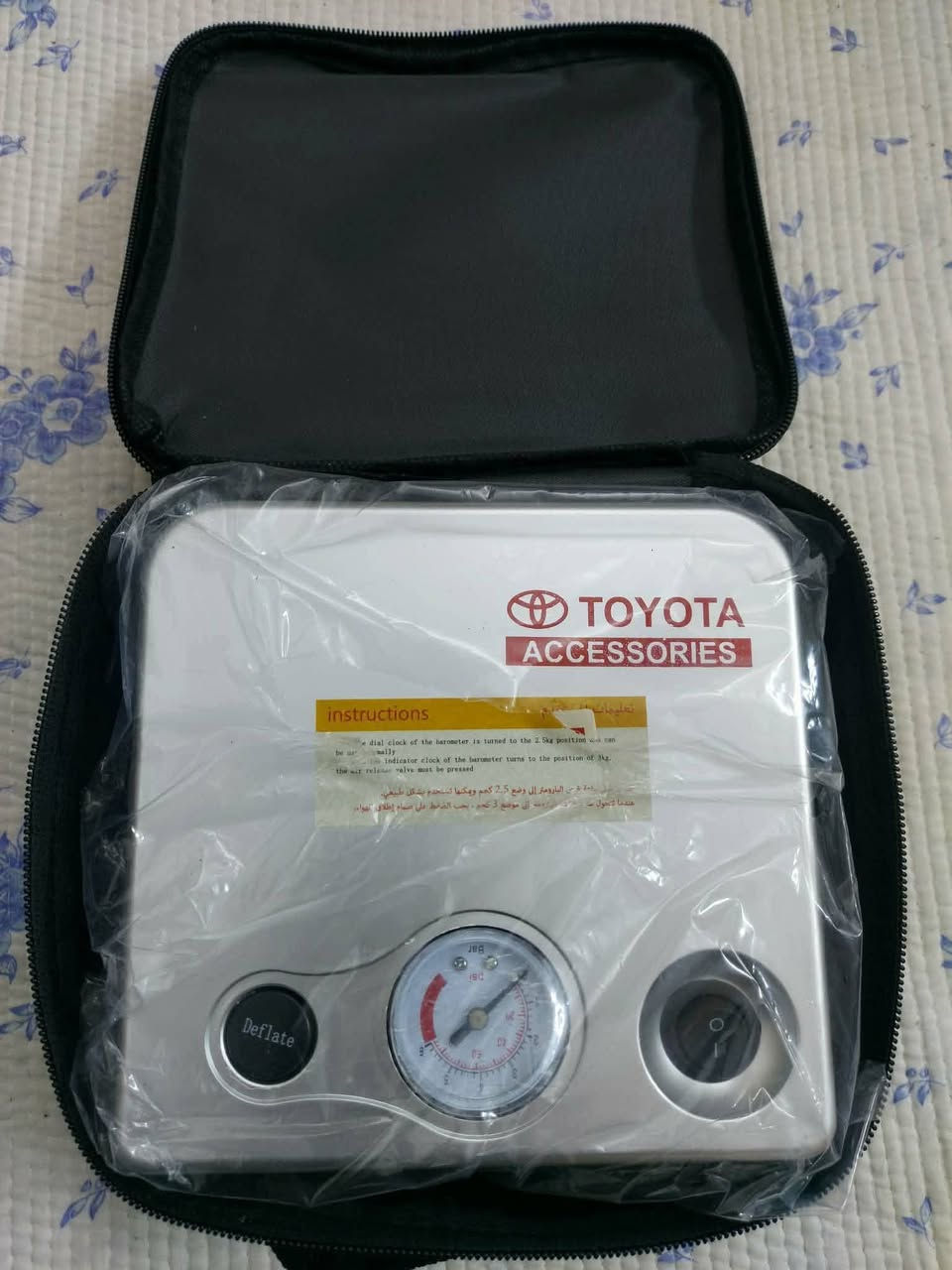 منفاخ TOYOTA تويوتا دبل بستم مع كيج قياس الهواء كامل ملحقات السعر 20 مع التوصيل مكاني بغداد مشتل حي المعلمين ***********
