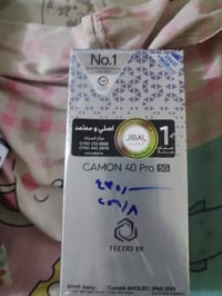 تكنو كامون 40 برو 5G • مستخدم ٦ أيام • مكفول