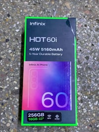 Infinix HOT 60i انفنكس هوت 60 i  جديدد.. جديد مسخدم يوم واحد فقط ذاكرة...