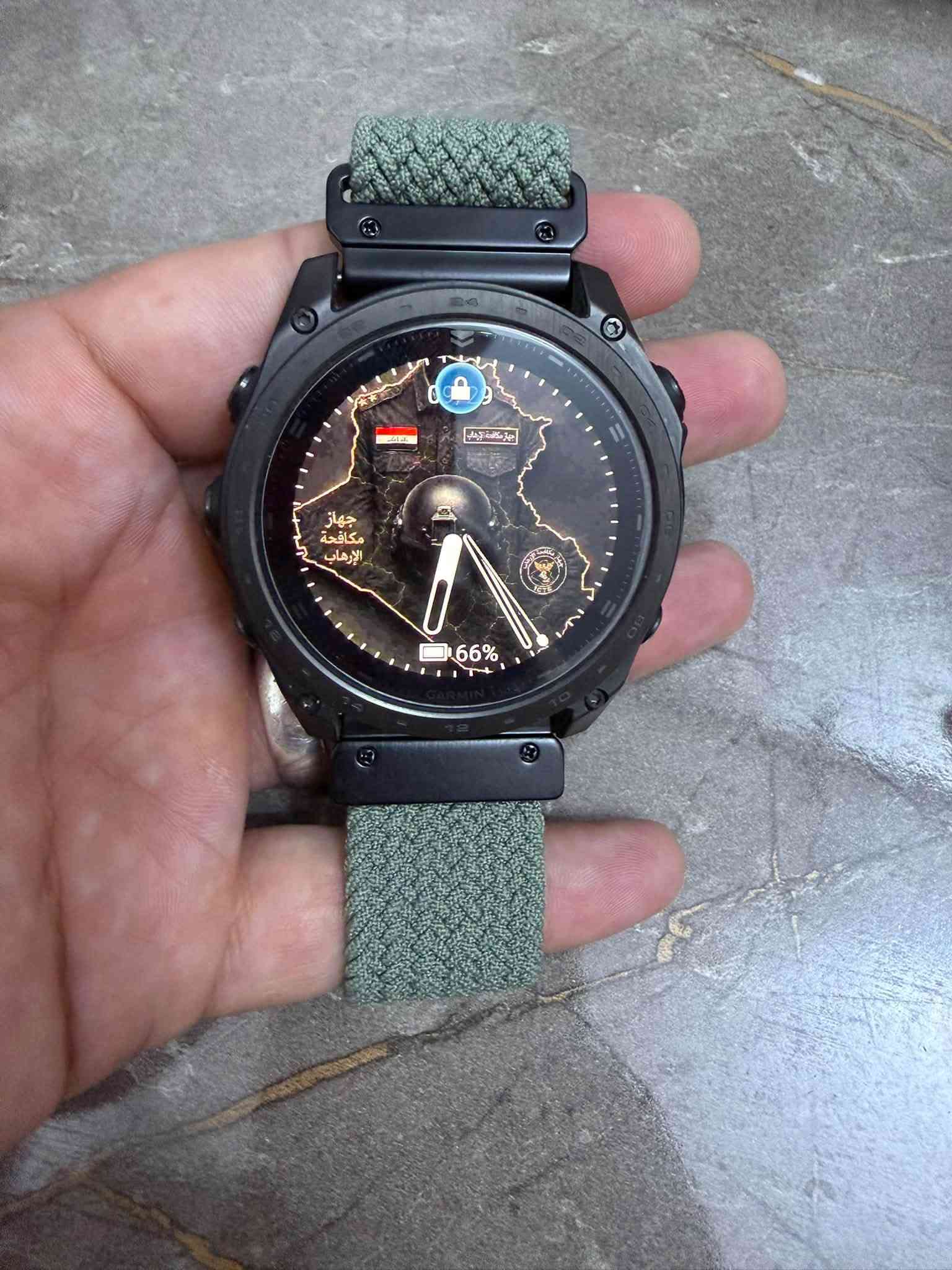 السلام عليكم احبتي لعشاق الفخامه توفر الان ساعة Garmin Tactix 8 Sapphire AMOLED 51 mm Titanium ساعة تحتوي على سير عدد 2 عسكري و ربل  مع كافة ملحقاته نضافه 100‎%‎
السعر مليون و850 الف 
سعر الجديد 2 مليون و170 الف
لتواصل يرجى الاتصال على هذا الرقم***********
