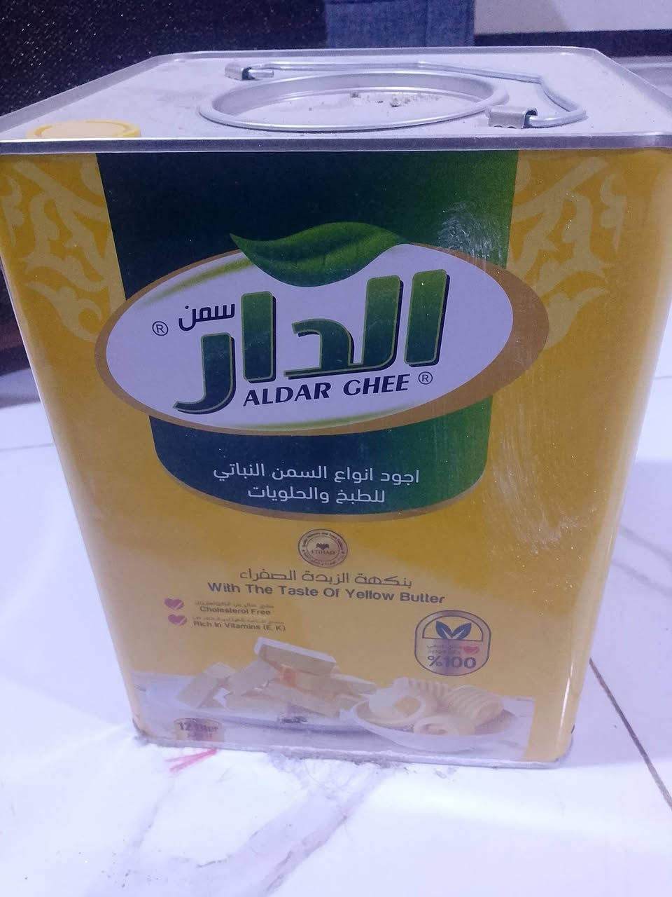 تنكة دهن • ١٢ كيلو • جديد
