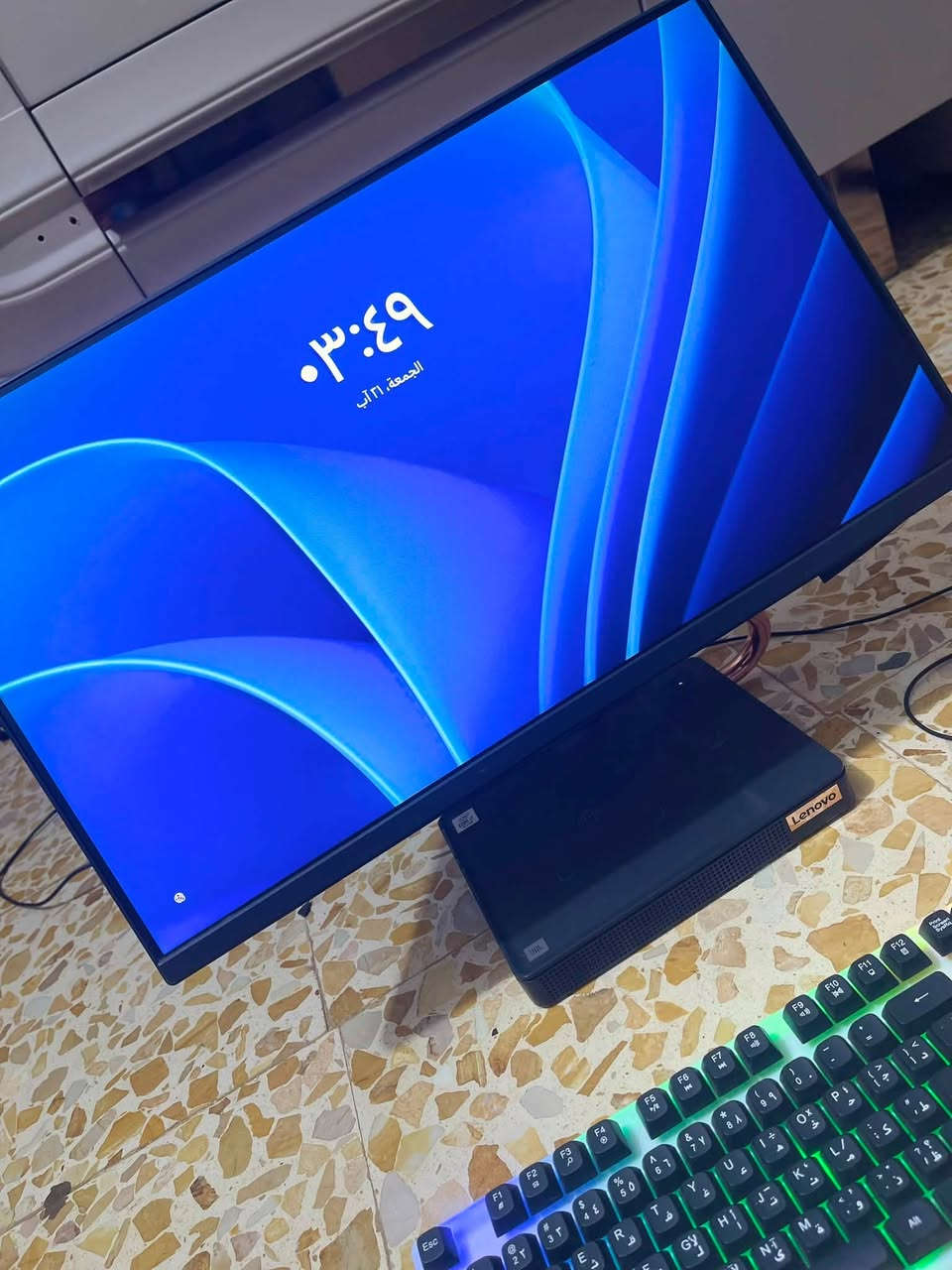 🔥 للبيع كمبيوتر All-in-One بحالة جيدة ومواصفات قوية 🔥
🖥️ النوع: All-in-One
💻 المعالج: Intel Core i7-10700T
🧠 الرام: 16GB DDR4 بسرعة 2933MHz
🎮 كرت الشاشة: NVIDIA GeForce MX330 2GB
⚡ التخزين: SSD NVMe 256GB + HDD 1TB
🪟 النظام: Windows 11 Home
🎯 مناسب للألعاب الخفيفة والمتوسطة، الدراسة، العمل والبرامج.

📌 المجموع التخزيني: 1.25TB تقريبًا
💰 السعر: 900 ألف دينار قابل للتفاوض البسيط
📞 للاستفسار: ***********
