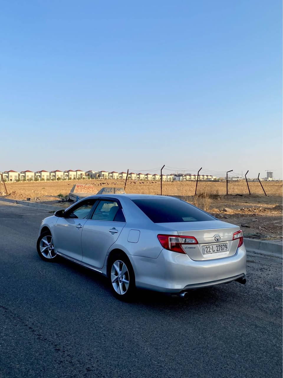 Toyota camry 
2012  
بونيت و جملخ سبوخه بي ژورى ١٢٠ ميل روشتووه 
گير و مه كينه و هه موو گيانى به شه رت ره قه م و سنوى نويه ***********
١١٢$ و توزيك مجال أربيل, العراق

