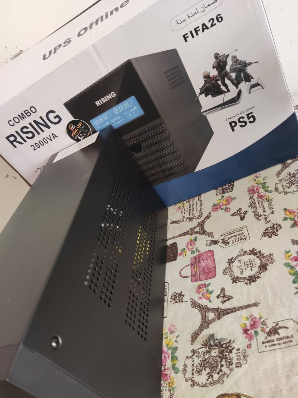 السلام عليكم
Ups combo rising
جديد غير مستخدم
2000 v
دبل بطارية 
السعر ١٠٠ وبي مجال قليل 
مكان ديالى بعقوبة 
توصيل ماعندي 
التواصل messenger 
او واتساب ***********
او الاتصال ***********
