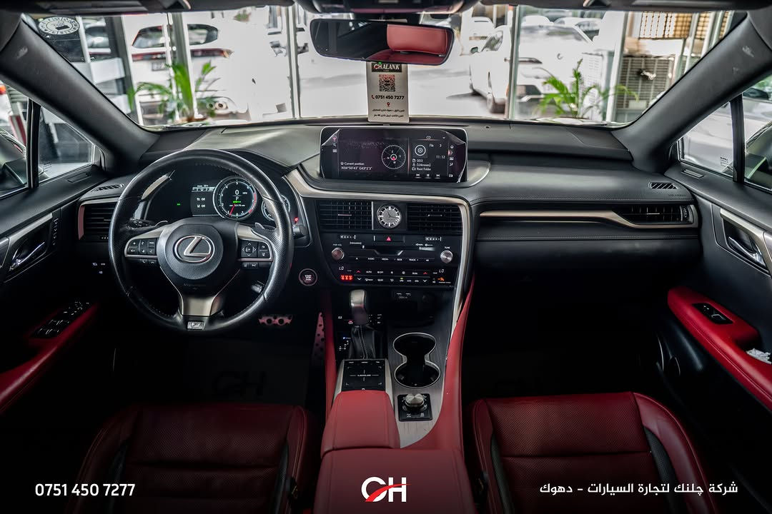 Lexus RX 350 F Sport

السنة: 2022
الممشى: 32,000 ميل
الحالة: USA
الموقع: دهوك

المحرك ونظام الدفع:

* محرك V6 سعة 3.5 لتر
* القوة: 295 حصان
* العزم: 370 نيوتن متر
* ناقل حركة أوتوماتيك 8 سرعات
* نظام دفع AWD

المواصفات:

* فئة F Sport
* شاشة وسطية
* Apple CarPlay + Android Auto
* كاميرا خلفية
* حساسات أمامية وخلفية
* مقاعد جلد رياضية
* مقاعد أمامية كهربائية
* تدفئة وتبريد المقاعد
* فتحة سقف
* تشغيل ودخول ذكي
* مثبت سرعة
* مصابيح LED
* جنوط F Sport
* أنظمة أمان ومساعدة السائق

📞 ***********
شركة جلنك وليد صبري – دهوك

#Chalank_cars_duhok

نص مكتوب في الصور:
- *********** CH شركة چلنك لتجارة السيارات - دهوك
- *********** شركة چلنك لتجارة السيارات - دهوك