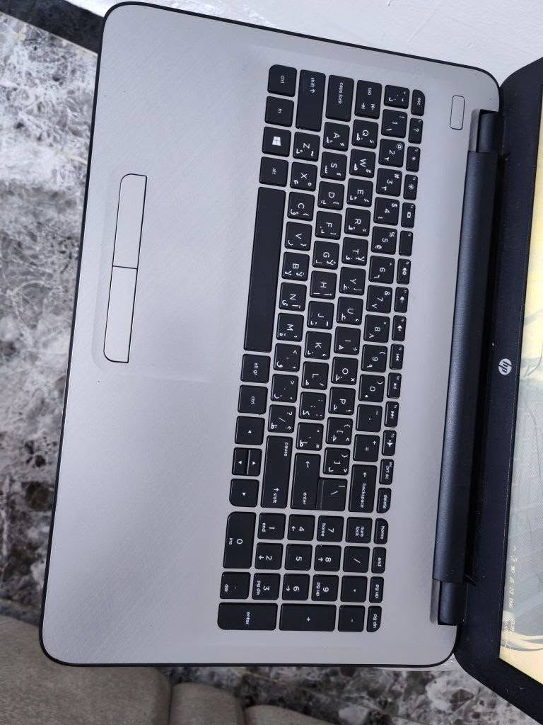 لابتوب Hp notebook 
حجم 15.6 كبير + شكل  مميز 
 cori3 gel5
جيل خامس
RAM4 DDR3
HARD 512 HHD
يجي كارتين شاشه 
كارت شاشه خارجي AMD Radeon (TM) R5 M330 حجم 2G
كارت شاشه داخلي intel حجم 2G
كييور عربي إنكليزي  
مكاني بغداد توصيل موجود 
سعررر 110 جوه سوك 
رقم ***********

نص مكتوب في الصور:
- About
- Your PC is monitored and protected.
- See details in Windows Security
- Device specifications
- Device name DESKTOP-VOA9MT7
- Processor Intel(R) Core(TM) i3-5005U CPU @ 2.00GHz 2.00 GHz
- Installed RAM 4.00 GB
- Device ID FC5A127C-1CAD-4380-8324-F6FEB2C78E62
- Product ID 00330-80000-00000-AA161
- System type 64-bit operating system, x64-based processor
- Pen and touch No pen or touch input is available for this display
- Copy
- Rename this PC
- Windows specifications
- Edition Windows 10 Pro
- Version 22H2
- Installed on г·г·аг
- OS build 19045.2006
- DirectX Diagnostic Tool
- System Display Render Sound Input
- Device
- Name: AMD Radeon (TM) R5 M330
- Manufacturer: Advanced Micro Devices, Inc.
- Chip Type: AMD Radeon Graphics Processor (0x6660)
- DAC Type: Internal DAC(400MHz)
- Device Type: Render-Only Display Device
- Approx. Total Memory: 4047 MB
- Display Memory (VRAM): 2039 MB
- Shared Memory: 2008 MB
- DirectX Features
- DirectDraw Acceleration: Enabled
- Direct3D Acceleration: Enabled
- AGP Texture Acceleration: Enabled
- Notes
- No problems found.
- Help
- Next Page
- Processes Performance App history Startup Users Details Se CPU 1% 0.79 GHz Memory 2.4/3.9 GB (62%) Disk 0 (C: D: E:) HDD 0% Wi-Fi Wi-Fi S: 0 R: 0 Kbps GPU 0 Intel(R) HD Graphi... 0% GPU 1 AMD Radeon (TM)... 0% (47 °C) GPU 3D Video Decode Shared GPU memory usage Utilization 0% GPU Memory 0.1/2.0 GB Fewer details Open Resource Monitor