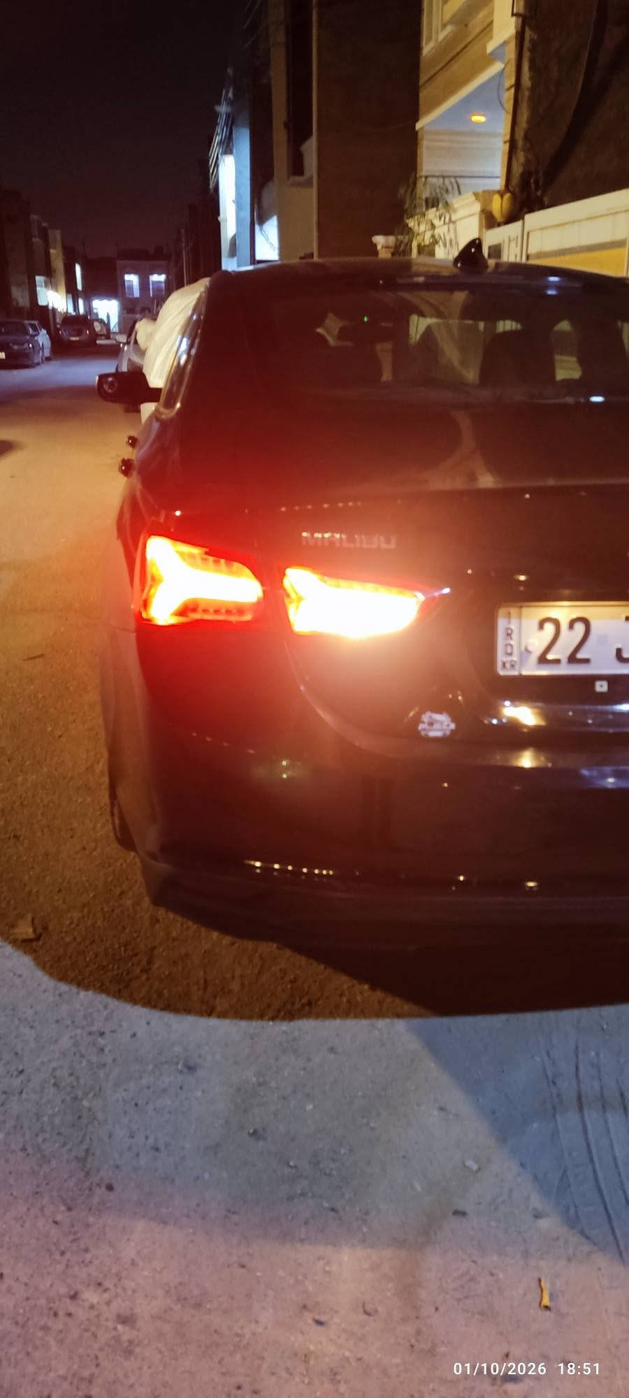السلام عليكم

للبيع ماليبو موديل 2019 وارد امريكي

اللون اسود
المحرك 1.5 تيربو
بصمة تشغيل و3بصمة ابواب وصندوق
تشغيل عن بعد
تبريد قطعتين ثلج بدون حماوة شرط الفحص
كهربائيات السيارة سليمة وكالة بدون جطل او اضرار

رقم اربيل تحويل
السنوية باسمي لغاية 31/10/2028

الضرر: جاملغ جهة السائق والبنيد

السيارة نظيفة وجاهزة للاستخدام والفحص

السعر: 10500 $ (105 ورقة)

مكان السيارة:بغداد-الدورة

للاستفسار:
*********** واتساب

نص مكتوب في الصور:
- 02/10/2026 15:25
- 02/10/2026 15:23
- 01/10/2026 18:51
- 01/10/2026 18:50