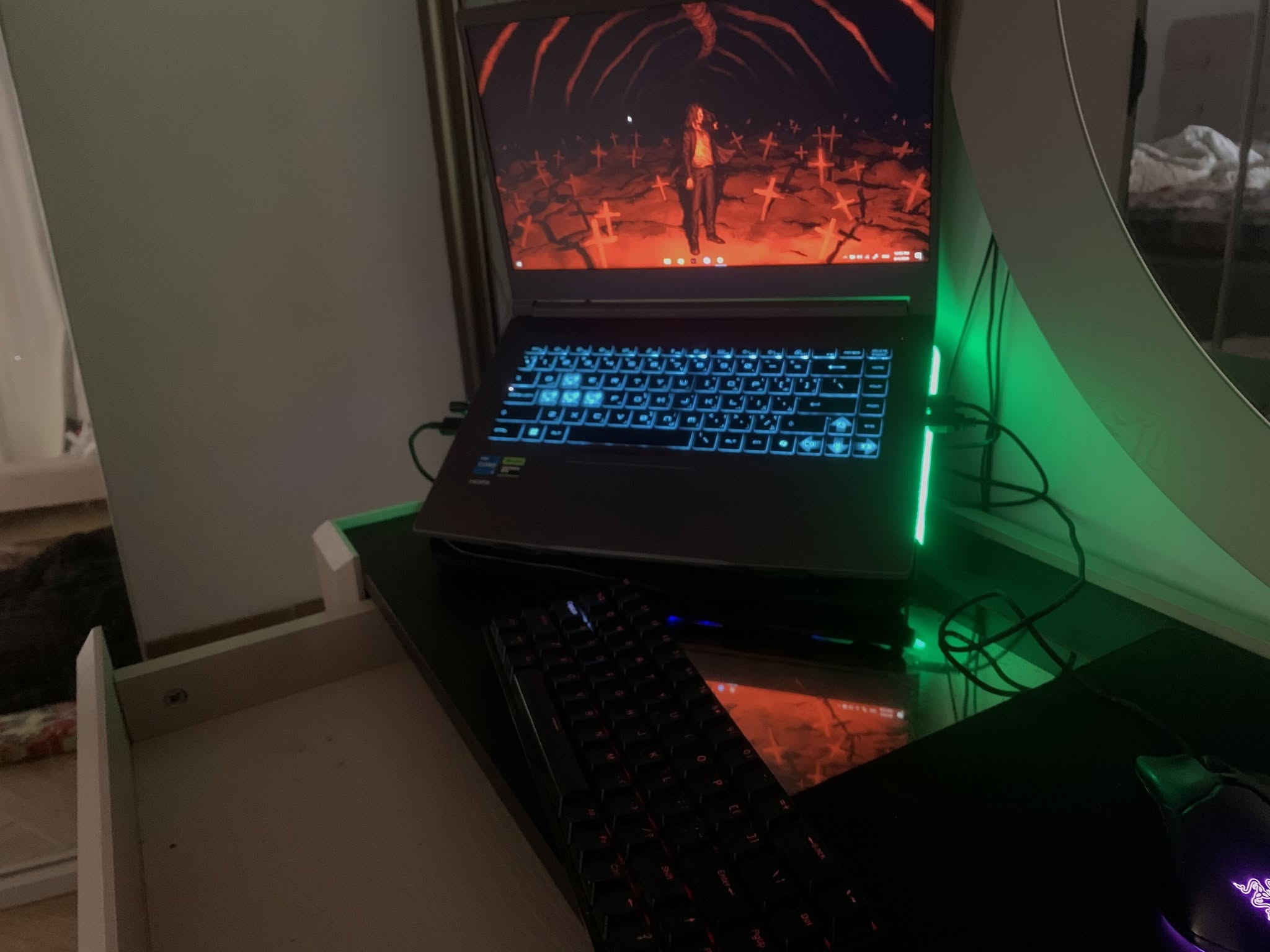 السلام عليكم 

المواصفات 👇🏻
▫️ MODEL: MSI® THIN 15 B13UCX
▫️ CPU: INTEL® CORE™ I5-13420H | 8C / 12T
▫️ GPU: NVIDIA® GEFORCE RTX™ 2050 | 4GB GDDR6
▫️ DISPLAY: 15.6" FHD | 144HZ | IPS-LEVEL
▫️ RAM: 16GB DDR4 | 3200MHZ
▫️ STORAGE: 512GB M.2 NVMe™ SSD

📝 اللابتوب بي ( WI-FI 6E + BLUETOOTH 5.3 | وزن خفيف 1.86KG )
📝 اللابتوب بي ( اضاءة كيبورد | عربي انكليزي + باكيت غراضة كامل )

▪ السعر: 780,000 دينار
▪ مكاني: بغداد - الأعظمية
▪ التوصيل: بغداد (5 آلاف) | المحافظات (6 آلاف)
▪ رقمي: ***********
