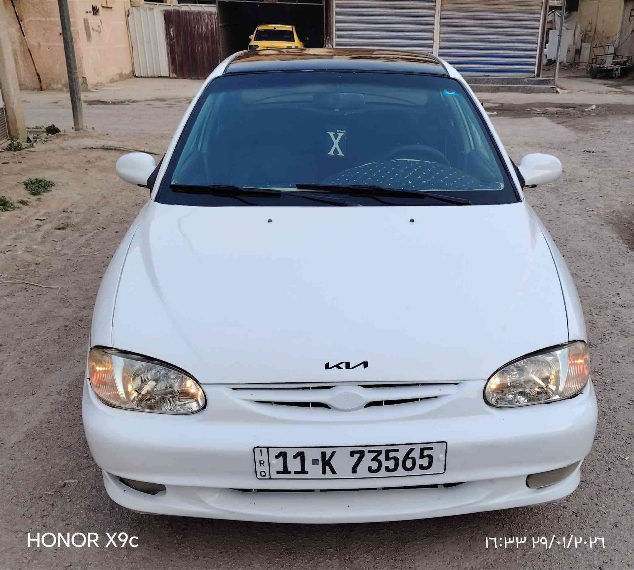 كيا سيفيا  موديل 2000  اوتماتيك رقم بغداد انكليزي مداور ثاني يوم / حدادية وگير ومكينه خير من الله. تبريدها عاطل. نقص غاز   محرك 2000.   / 4 سلندر  مصبوغه  جمالية. ترايك للموصل. السعر. 40. ***********. كربلاء /  ميثم التمار
