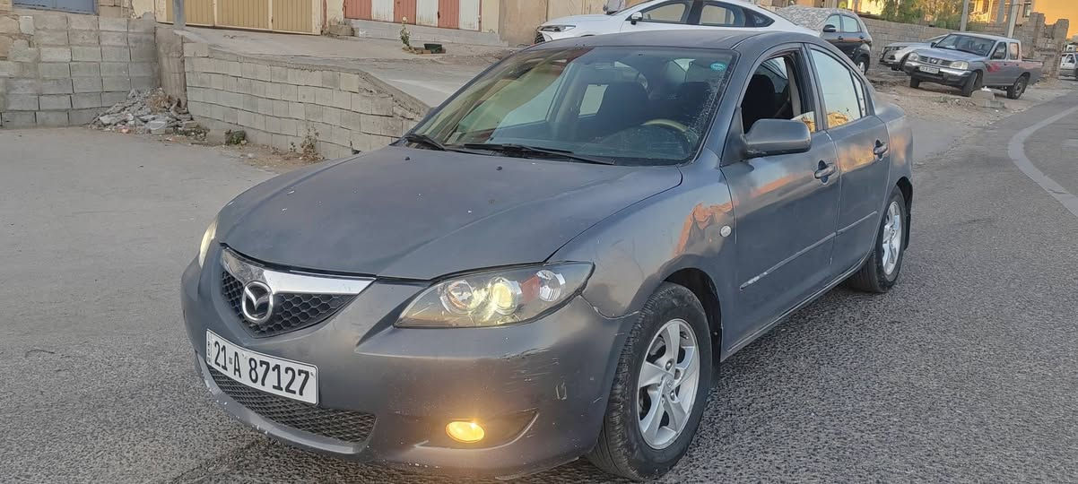 سەلامو عەلیک 
Mazda 3 2007 
سەیارەیەکی کەم مەسرەفی 
بەنزینی عادی کیشەی نیە 
سەیارەکە دەعمی نیە شانو سەقفی پیشو دوای زۆر جوانە 
تەبرید بەشەرت 
سەنەوی تازەیە تا مانگی ١٢ /٢٠٣٠
گیرو مەکینەی بەشەرت 
*********** وەتس ئاپ 
                  سعری ٥٧ گەڵاو مەعامەلە السليمانية, العراق
