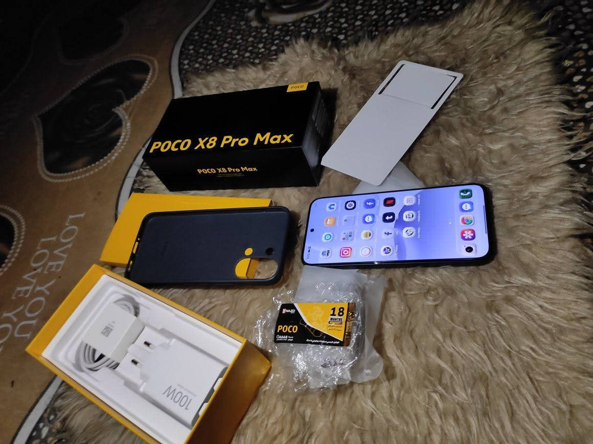 سلام عليكم اخوان جهاز بوكو x8 pro max قطعه نضيفه جدا نضافه ١٠٠ب١٠٠ كامل ملحقاته ذاكره 512-12 صحه البطاريه 100 اخوان معروف مواصفاته من معالج وبطارية ٨٥٠٠ وسعر حاليا بعد صعود يتجاوز ٨٥٠ الف للبيع بسعر 675الف فقط مكاني بغداد مدينه الصدر توصيل ماعندي للاستفسار اخاص او وات ***********
