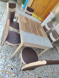 ميز طعام • قابلة للتمدد • ٦ كراسي