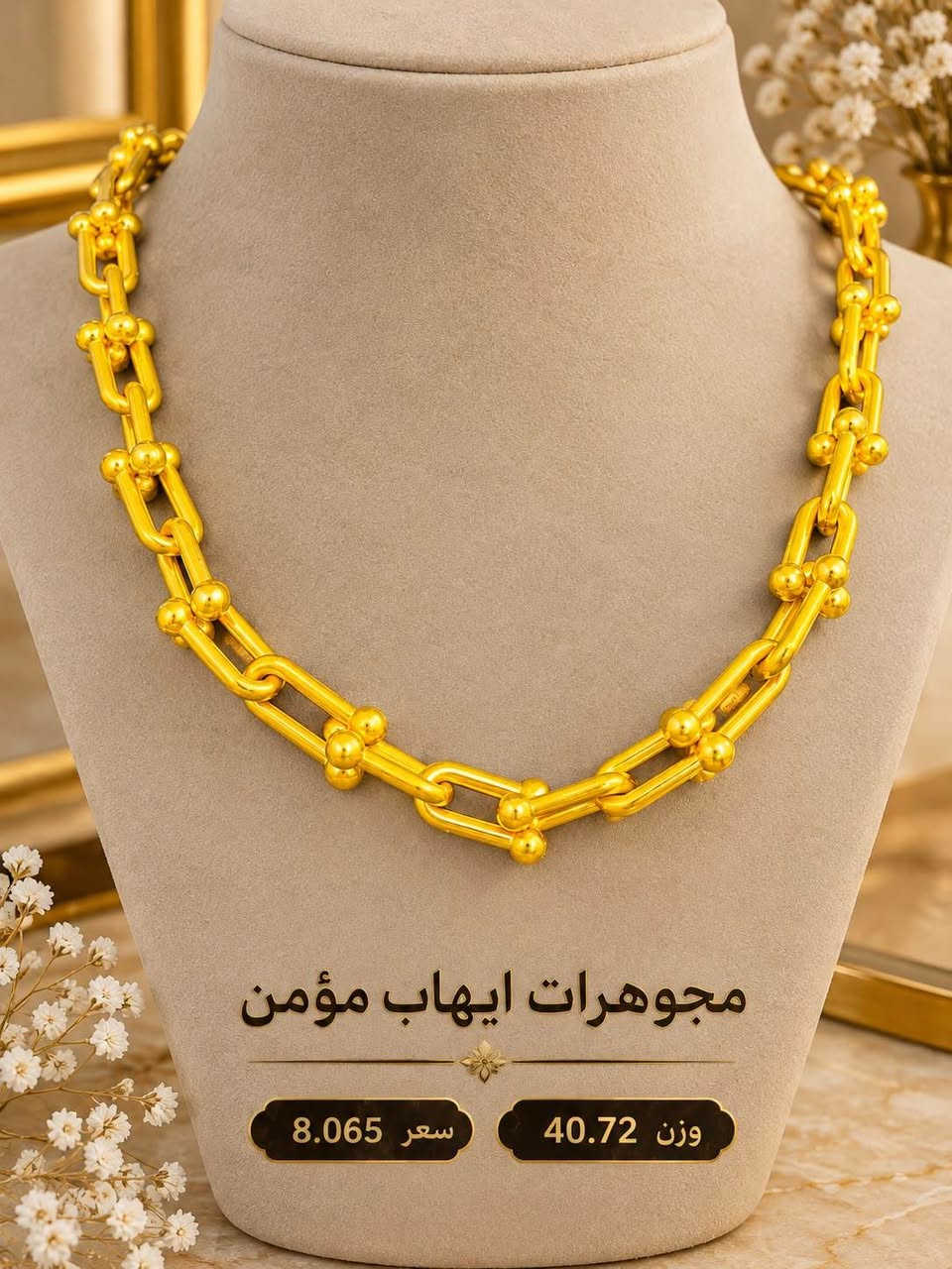 عقد اماراتي • مجوهرات ايهاب • سوق الصياغ