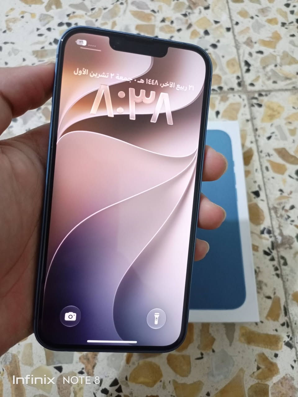 أيفون 13 عادي ذاكره 256 دبل خط واياه كارتونته لأصليه جهاز نضيف سعره 500 ألف للعلم دبل خط مو تك مكاني ناصريه مركز

نص مكتوب في الصور:
- Infinix NOTE 8
- ٣١ ربيع الآخر، ١٤٤٨ هـ • جمعة ٢ تشرين الأول
- ٨:٣٨
- حالة البطارية والشحن
- كما هو الحال مع البطاريات القابلة لإعادة الشحن، بطارية الهاتف قابلة للاستهلاك وتصبح أقل فاعلية مع الوقت. معرفة المزيد...
- الحد الأقصى للقدرة
- ٨١٪
- هذا قياس لقدرة البطارية مقارنة بقدرتها عندما كانت جديدة. قد تتسبب القدرة المنخفضة بتقليل ساعات الاستخدام بين عملية الشحن والأخرى.
- أقصى قدرة للأداء
- ستساعد الأنظمة المضمنة في النظام والمكونات في تخفيف آثار الأداء التي قد تلاحظها أثناء التقدم الكيميائي في عمر بطارية iPhone.
- شحن البطارية المحسن
- للحد من استنزاف عمر البطارية، يتعلم الـ iPhone من عادات الشحن اليومية، بحيث ينتظر ولا يتجاوز ٨٠٪ حتى يحين موعد حاجتك إلى استخدامه.
- ٨:٣٩
- حول
- الاسم
- iPhone >
- إصدار iOS
- 27.0.1 <
- iPhone 13
- اسم الطراز
- MLE43CH/A
- رقم الطراز
- CNF4TW9062
- الرقم التسلسلي
- الأغاني
- الفيديوهات
- الصور
- السعة
- ٢٥٦ غ.ب.
- متوفرة
- ٢٣٥,٦٩ غ.ب.
- عنوان WLAN
- 60:D0:39:38:35:58
- Bluetooth
- 60:D0:39:3E:BF:FF