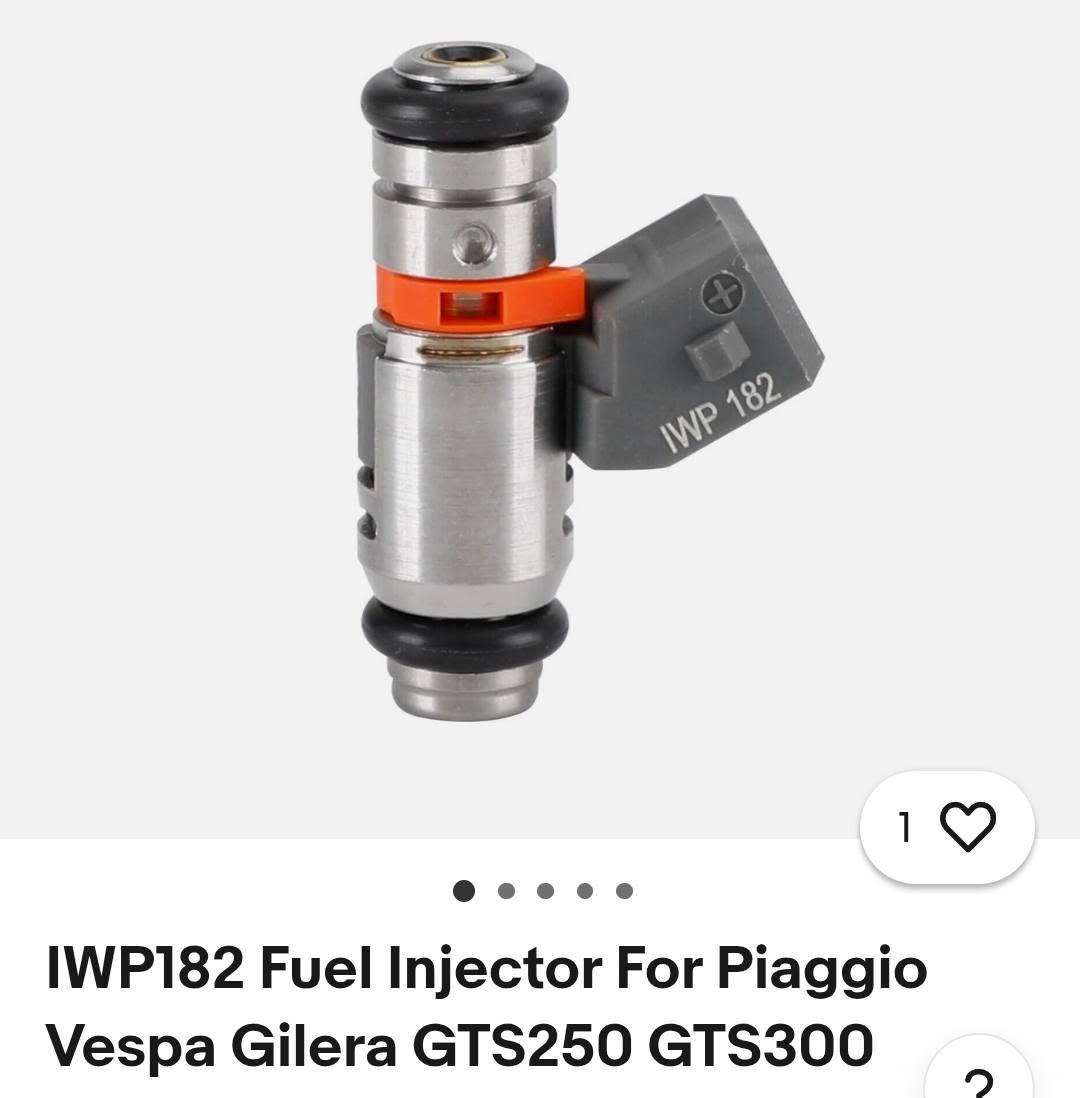 بس واتساب
***********

نص مكتوب في الصور:
- 1
- IWP182 Fuel Injector For Piaggio Vespa Gilera GTS250 GTS300
- MT07
- SATORACING.COM