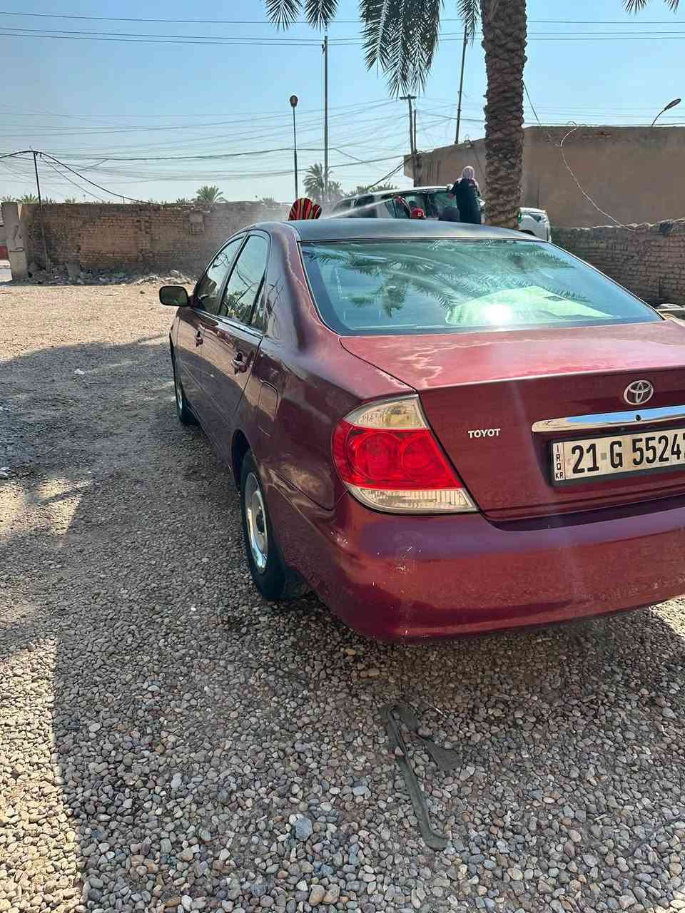 السلام عليكم كامري 2005 امريكي  بسمي ضربتها بسيطه جدا بلدوسه السياره السياره جديده جدا ماشيه 260 حقيقي جاهزه مجهزه للخير كير مكينه حداديه منظومه تبريد كامله جديده السياره بيه صبغ حزام جماليه 
السعر85وبيه مجال
ذي قار /قلعه سكر
***********
