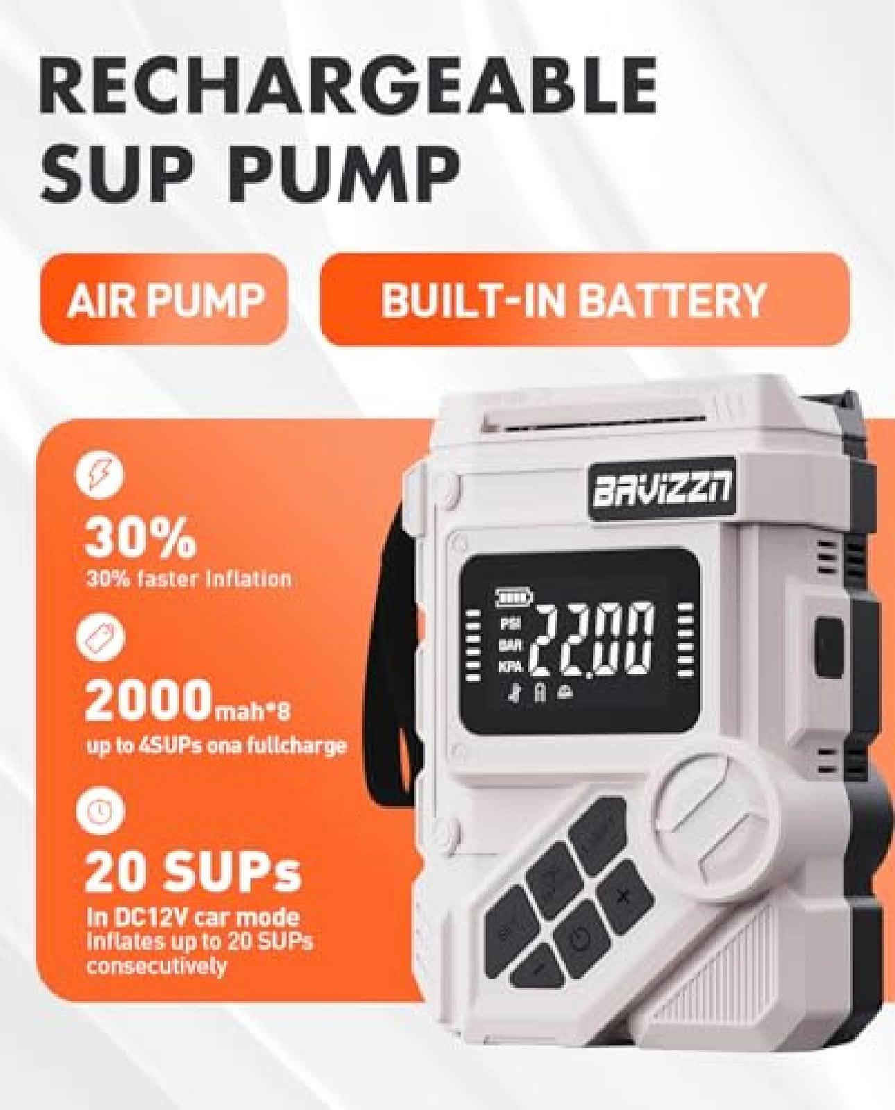 منفاخ هواء محمول شحن أصلى ماركه  اوروبى سعر ٣٨٠٠٠ الا ٥٠٠٠٠
20 psi to 50 psi

🇺🇸🇬🇧 🇩🇪📌كوليتي اهمشي

توصيل كول محفزات 🇮🇶 

***********

نص مكتوب في الصور:
- Compatible with Common Valve Types
- 15.0
- 15.0 PSI
- Lytool
- PROFESSIONAL INFLATABLE TENT PUMP
- DEDICATED INFLATABLE TENT ADAPTER
- Lytool Pumps Rechargeable SUP Pump Battery 12000 mAh Power supply USB-C+12V car cable Applications Outdoor, car, bike Pressure values 50 PSI High Power Portable
- NOZZLES & ACCESSORIES Compatible with Common Valve Types SUP Kayak Inflatable Boat Air Mattress
- Enjoy Your Paddling Everywhere with Ease!
- inflate
- deflate
- RECHARGEABLE SUP PUMP AIR PUMP BUILT-IN BATTERY 30% 30% faster inflation 2000mah*8 up to 4SUPs on a full charge 20 SUPs In DC12V car mode Inflates up to 20 SUPs consecutively