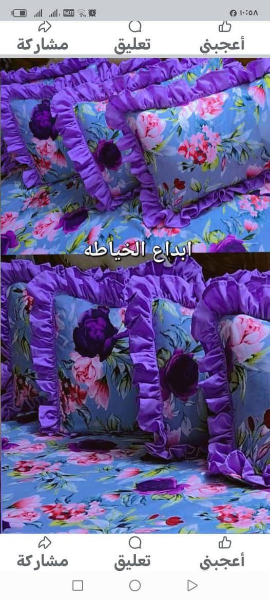 (وجوه مخاد وجوه بنكات واكو حسب طلب  موجود كل الاوان )توصيل لجميع المحافظات العراق 🇮🇶 توصيل سريع🚖 رقم واتساب  ***********📞👔🥼❤❤

نص مكتوب في الصور:
- إبداع الخياطه
- ابداع الخياطه
- سعر زوج / 5 الـف
- سعر زوج 15 الـ ف.