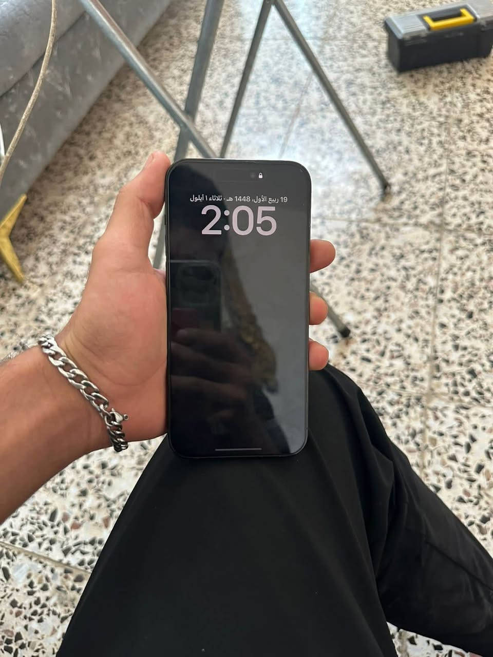 السلام عليكم 14برو ماكس مكفول ذاكره 256 بطاريه 73 الجهاز مكفول لون اسود مكاني بغداد جسر ديالى الجديد السعر 800 وبي مجال رقمي ***********
