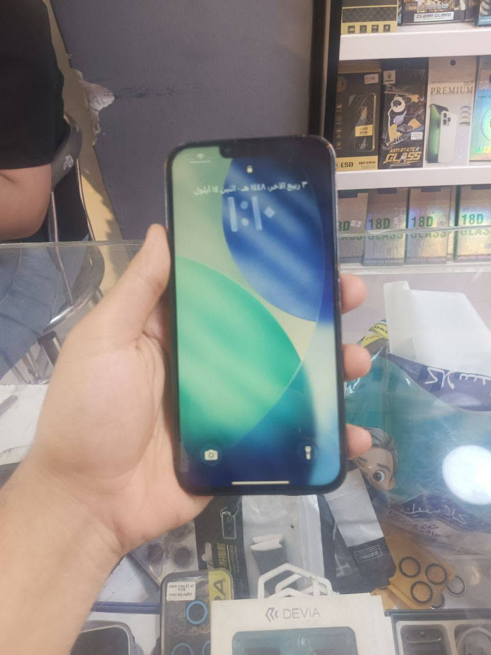 📱 آيفون 13 برو ماكس
💾 الذاكرة: 256GB
📱 الشاشة: مبدلة، نوعية كلش حلوة ✨
🔐 Face ID: شغال
📶 الاتصال والسيم كارت: شغال
📷 الكاميرات: شغالة
🔊 الصوت والمايك: شغال
✅ باقي الجهاز: كله شغال

📍 بغداد – الكرخ – الحرية

💰 السعر: 445 ألف

📞 للتواصل: ***********

نص مكتوب في الصور:
- حول
- الاسم
- iPhone
- إصدار iOS
- 26.6.1
- اسم الطراز
- iPhone 13 Pro Max
- رقم الطراز
- MNCQ3LL/A
- الرقم التسلسلي
- M42XRWG6Y4
- سجل تاريخ القطع والخدمة
- الأغاني
- الفيديوهات
- الصور
- السعة
- ٢٥٦ غ.ب.
- متوفرة
- ٢٣٦,٧٥ غ.ب.
- عنوان Wi-Fi
- E8:5F:02:BE:83:2A
- Bluetooth
- E8:5F:02:D1:B3:EB