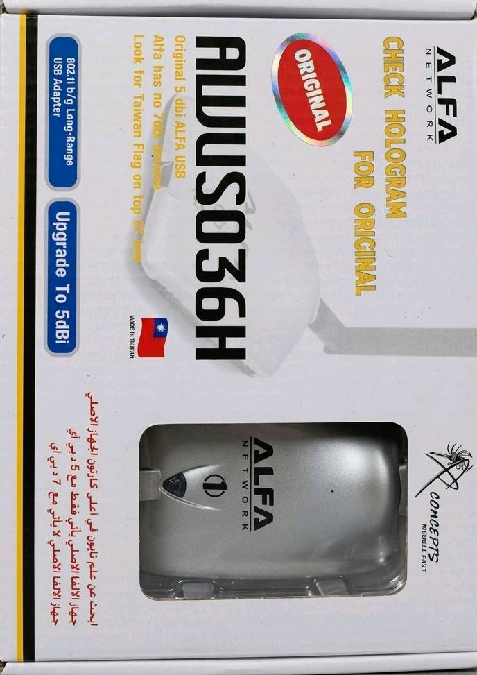 لاقط ALFA AWUS036H التايواني الأصلي 
السلاح السري لطلاب الأمن السيبراني واختبار اختراق الشبكات!
احصل على الأداة الاحترافية الأولى من شركة ALFA NETWORK، والمزودة بالشريحة الأسطورية RTL8187. هذا اللاقط ليس مجرد مستقبل واي فاي عادي، بل هو مختبرك العملي لاختراق الشبكات وتأمينها.
أبرز المميزات:
 صناعة تايوانية أصلية 100%: جودة استثنائية وأداء مستقر من الشركة الأم (احذروا النسخ المقلدة!).
 سيطرة هجومية تامة: دعم كامل وحقيقي لـ وضع المراقبة (Monitor Mode) وحقن الحزم (Packet Injection).
 مدى التقاط جبار: يأتي مرفقاً بهوائي احترافي بقوة 5dBi ويتوفر 15dBi  لضمان تغطية واسعة جداً والتقاط الإشارات البعيدة بوضوح.
 توصيل وتشغيل مباشر (Plug & Play): قل وداعاً لمشاكل التعريفات! القطعة مدعومة وتعمل مباشرة بمجرد توصيلها بالـ USB مع أغلب توزيعات لينكس، وعلى رأسها (Kali Linux) و (Linux Mint).
.
الخيار الأول للطلاب والمحترفين: الأداة المثالية لتطبيق هجمات الشبكات عملياً.
 باختصار: إذا تريد تخترق الشبكات وتطبق اللي تتعلمه، فما تكدر بدون هذي القطعة (الطرق والشروحات كلها متوفرة وسهلة على اليوتيوب) .
لا ترضَ بالبدائل الضعيفة،وبدون تعريفات مزعجه واستثمر في القطعة الأصلية التي يعتمد عليها الهاكرز الأخلاقيون! الجهاز مفتوح على كد الفحص
 السعر: [27,000] دينار مع توصيل
 الكمية محدودة!
 أي استفسار أو طلب، تواصلوا وياي على الخاص.. على ااربم بي واتساب   ***********
توصيل لجميع انحاء العراق