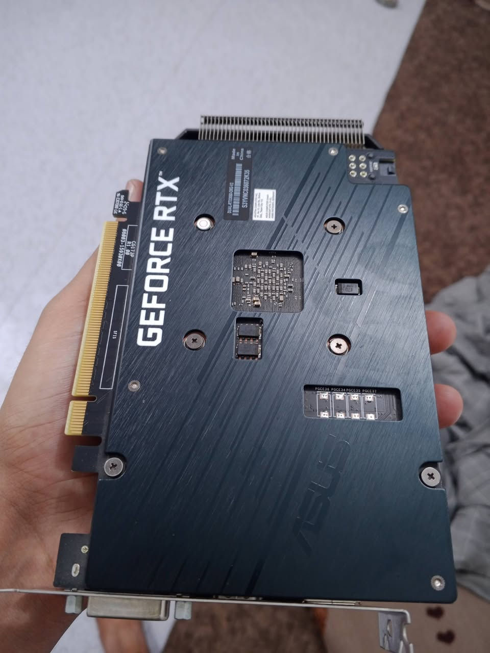 هارد +كارت للبيع
ASUS RTX 3050 V2 OC 8GB
 275 ألف

 LEXAR NM620 NVMe M.2 1TB
125 ألف
مكاني كربلاء متوفر توصيل جميع المحافظات ***********

نص مكتوب في الصور:
- CrystalDiskInfo 9.9.2 x64
- ملف تحرير الوظيفة سمات القرص تعليمات اللغة(Language)
- جيدة
- 40 C
- C:
- Lexar SSD NM620 1TB : 1024.2 GB
- حالة القرص
- 99 %
- الحرارة
- SN10660 | البرنامج الداخلي
- PBL117R011318P110N | رقم التسلسل
- NVM Express | الواجهة
- PCIe 3.0 x4 | PCIe 3.0 x4 | نمط النقل
- C: | حرف القرص
- NVM Express 1.4 | عادي
- S.M.A.R.T., TRIM, VolatileWriteCache | المميزات المعتمدة
- إجمالي عدد عمليات قراءة 7988 GB
- إجمالي عدد عمليات كتابة 6638 GB
- معدل الدوران ---- (SSD)
- عدد مرات توصيل التيار 641 مرة
- ساعات توصيل التيار 646 ساعة
- إسْم الخاصية الهوية قيم خام
- 01 Critical Warning 000000000000
- 02 Composite Temperature 0000000000139
- 03 Available Spare 00000000000064
- 04 Available Spare Threshold 0000000000000A
- 05 Percentage Used 00000000000001
- 06 Data Units Read 00000000FF9F27
- 07 Data Units Written 0000000D46E71
- 08 Host Read Commands 0000006DB3D8C
- 09 Host Write Commands 000000695EE30
- 0A Controller Busy Time 0000000000256
- OB Power Cycles 0000000000281
- OC Power On Hours 0000000000286
- OD Unsafe Shutdowns 0000000000CF
- OE Media and Data Integrity Errors 0000000000000
- OF Number of Error Information Log Entries 0000000000000
- 10 Warning Composite Temperature Time 0000000000000
- 11 Critical Composite Temperature Time 0000000000000
- 12 Temperature Sensor 1 0000000000139