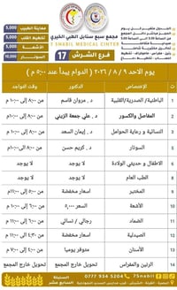 سبع سنابل الشرش • تواجد أطباء • حجز ٥م-٩:٣٠م