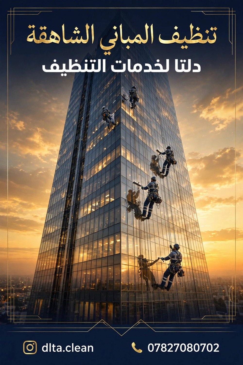 دلتا لخدمات التنظيف ✨
النظافة مو خيار... النظافة فن وإتقان 💎
شاهدوا مجموعة خدماتنا المميزة 👆
🏡 تنظيف المنازل الفاخرة
نحوّل بيتك لمكان يلمع ويبهر الضيوف
🛢️ تنظيف وتعقيم الخزانات
مياه نقية وآمنة لعائلتك بمواد صحية مضمونة
💎 تلميع الأرضيات الملكية
رخام وسيراميك يلمع مثل المرايا
☀️ تنظيف ألواح الطاقة الشمسية
رفع كفاءة التوليد وحماية استثمارك
🏢 تنظيف المباني الشاهقة
واجهات زجاجية وحجرية بأعلى معايير الاحترافية
📲 احجز الآن:
📞***********