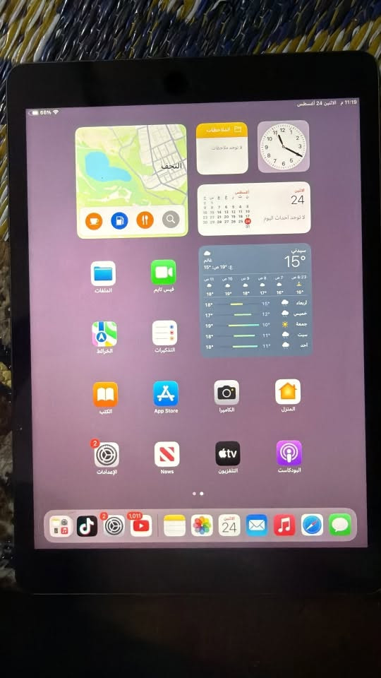 ايباد 9للبيع نضيف جداً ذاكره 64استعمال بيت ب240للتواصل واتساب ‭***********‬
