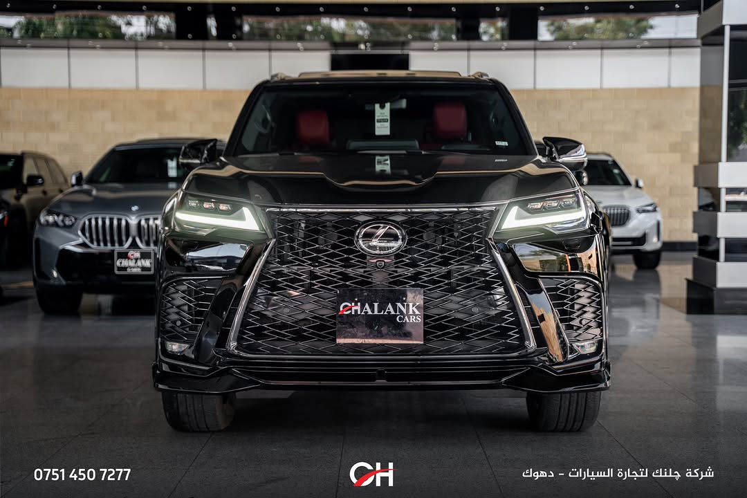 Lexus LX600 F Sport F1

السنة: 2024
الممشى: 29,000 كم
الحالة: ضمان شركة SAS
الموقع: دهوك

المحرك ونظام الدفع:

* محرك V6 سعة 3.4 لتر Twin-Turbo
* القوة: 409 حصان
* العزم: 650 نيوتن متر
* ناقل حركة أوتوماتيك 10 سرعات
* نظام دفع 4WD

المواصفات:

* فئة F Sport F1
* شاشة وسطية كبيرة
* شاشة معلومات للسائق
* Apple CarPlay + Android Auto
* كاميرات 360°
* حساسات أمامية وخلفية
* رادار أمامي
* مقاعد جلد رياضية
* مقاعد أمامية كهربائية مع ذاكرة
* تدفئة وتبريد المقاعد
* فتحة سقف بانوراما
* نظام صوت Mark Levinson
* دخول وتشغيل ذكي
* إضاءة داخلية Ambient Lighting
* Head-Up Display
* أنظمة أمان ومساعدة السائق
* مصابيح LED
* جنوط F Sport

📞 ***********
شركة جلنك وليد صبري – دهوك

#Chalank_cars_duhok

نص مكتوب في الصور:
- *********** CH شركة چلنك لتجارة السيارات - دهوك
- *********** شركة چلنك لتجارة السيارات - دهوك