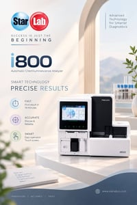 Maccura i800 • ٢٠٠ فحص/ساعة • نتيجة خلال ١٤ دقيقة