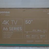 للبيع شاشه تلفزيون هايسنس حجم  50 بوصة ذكي بدقة 4K بالكارتون جديدة مام...