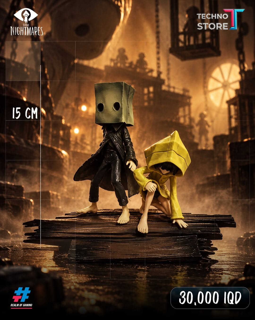 لعشّاق الأجواء المظلمة والتفاصيل الاستثنائية 🖤
مجسمات Little Nightmares متوفرة الآن… أي شخصية تختار؟ 👀

📦❤️‍🔥توجد خدمه توصيل داخل بغداد والمحافظات ❤️‍🔥📦

✅‌‎الموزع المعتمد لشركه فونكو بالعراق
✅‌‎موزع معتمد لبطاقات يوغي بالعراق

‌‎1️⃣الفرع الاول
بغداد - الكاظمية - شارع اكد
***********

‌‎2️⃣الفرع الثاني
بغداد - شارع الصناعة - قرب شركة النبع
***********
***********⁩l

نص مكتوب في الصور:
- LITTLE NIGHTMARES TECHNO STORE 21 CM REALM OF GAMING 45,000 IQD
- LITTLE NIGHTMARES TECHNO STORE 6 CM REALM OF GAMING 25,000 IQD
- LITTLE NIGHTMARES TECHNO STORE 9.5 CM 9 CM 25,000 IQD REALM OF GAMING
- LITTLE NIGHTMARES 15 CM TECHNO STORE REALM OF GAMING 30,000 IQD
- LITTLE NIGHTMARES TECHNO STORE 10 CM REALM OF GAMING 15,000 IQD
- LITTLE NIGHTMARES TECHNO STORE 8 CM REALM OF GAMING 20,000 IQD