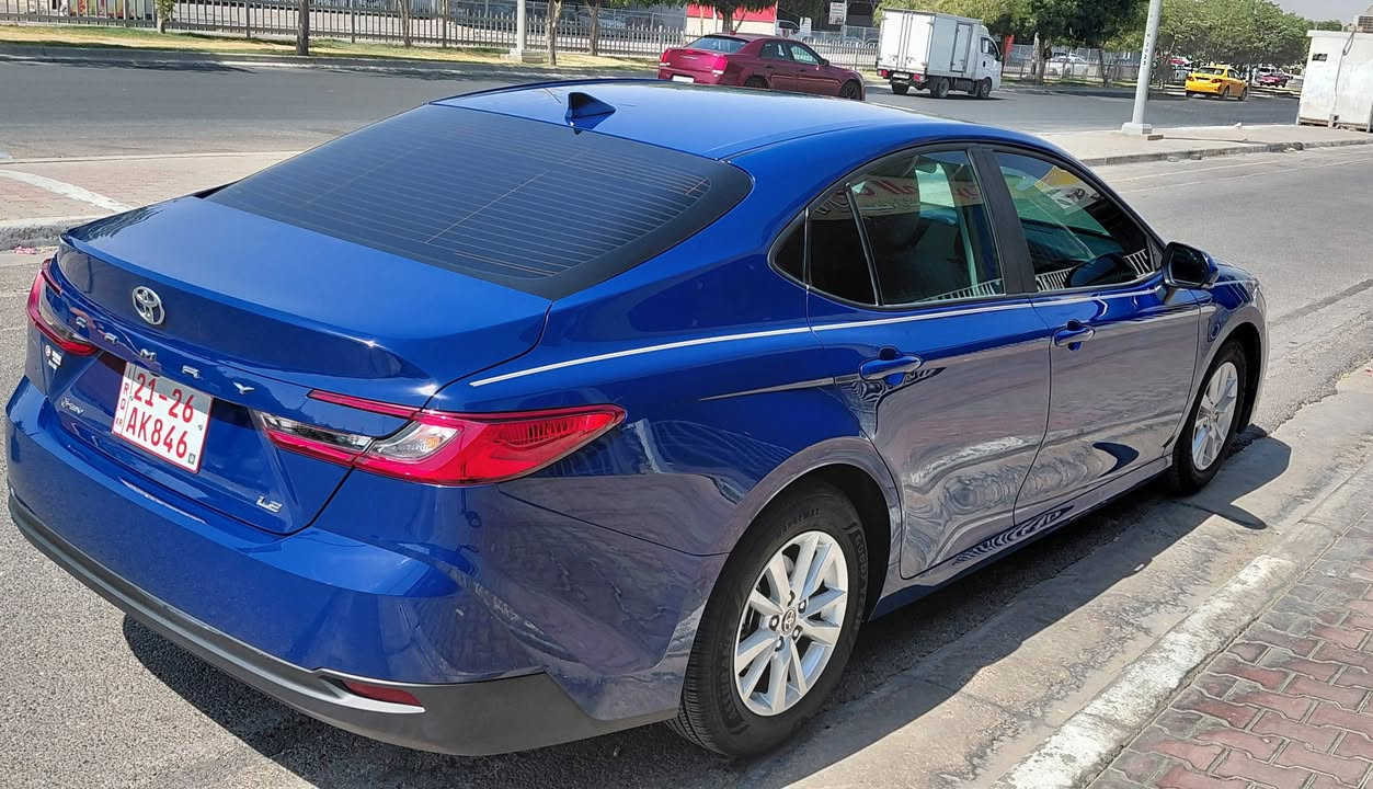 TOYOTA CAMRY
موديل 2025..موصفات LE
ماشي ٢ الف فقط
بدون صبغ بدون تبديل..فقط الدعامية
رقم كاتى..يترقم اربيل وسليمانية 
موجود بكركوك 
سعر 215$
***********

