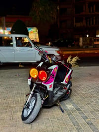 جبلي لبيع دراجه مزوده مكينه وكلجات وصدر وصالنصه وستيرن وهواي اسياه ومض...