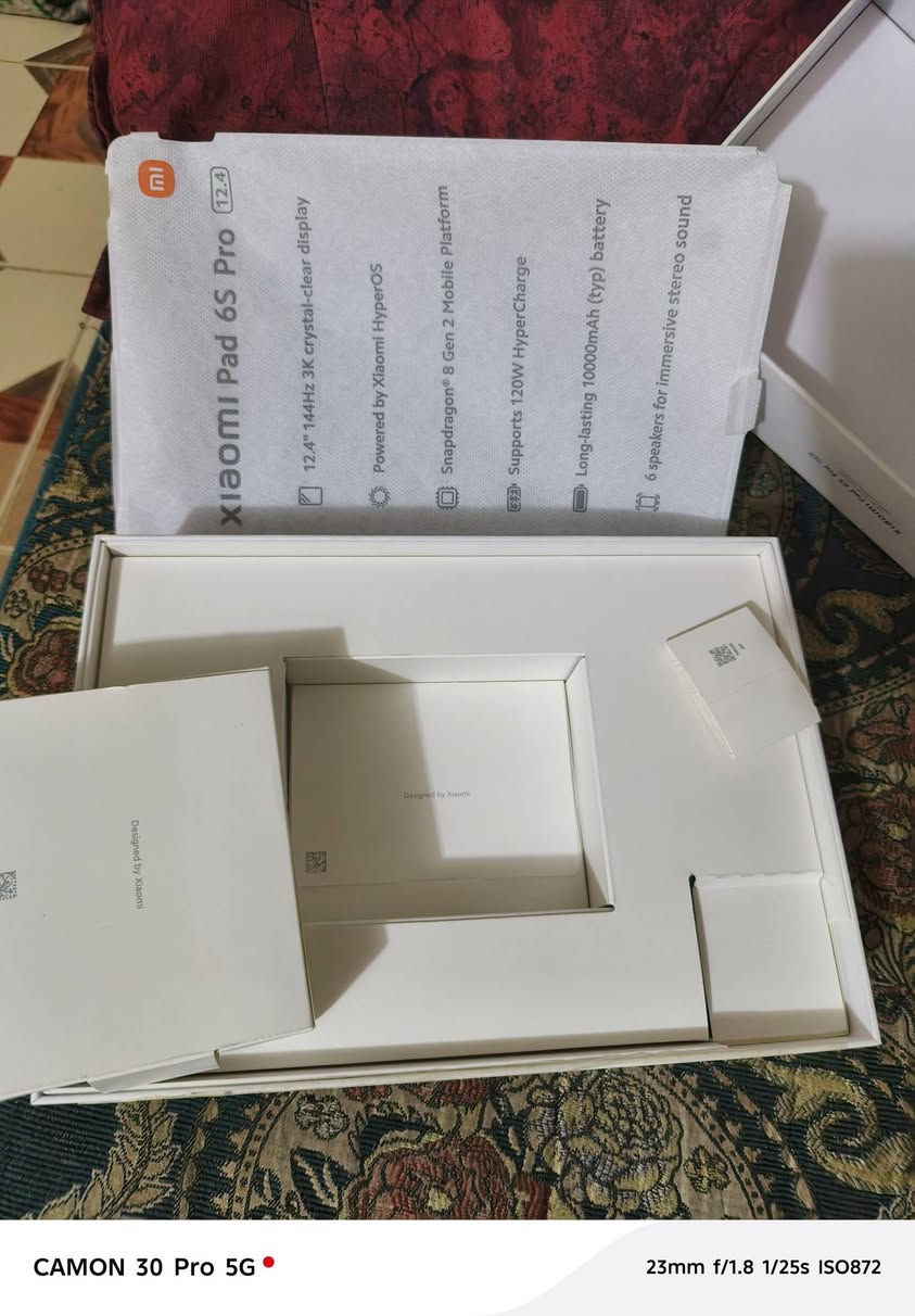 شاومي باد 6S برو • ١٢ جيجا رام • ٥١٢ جيجا تخزين