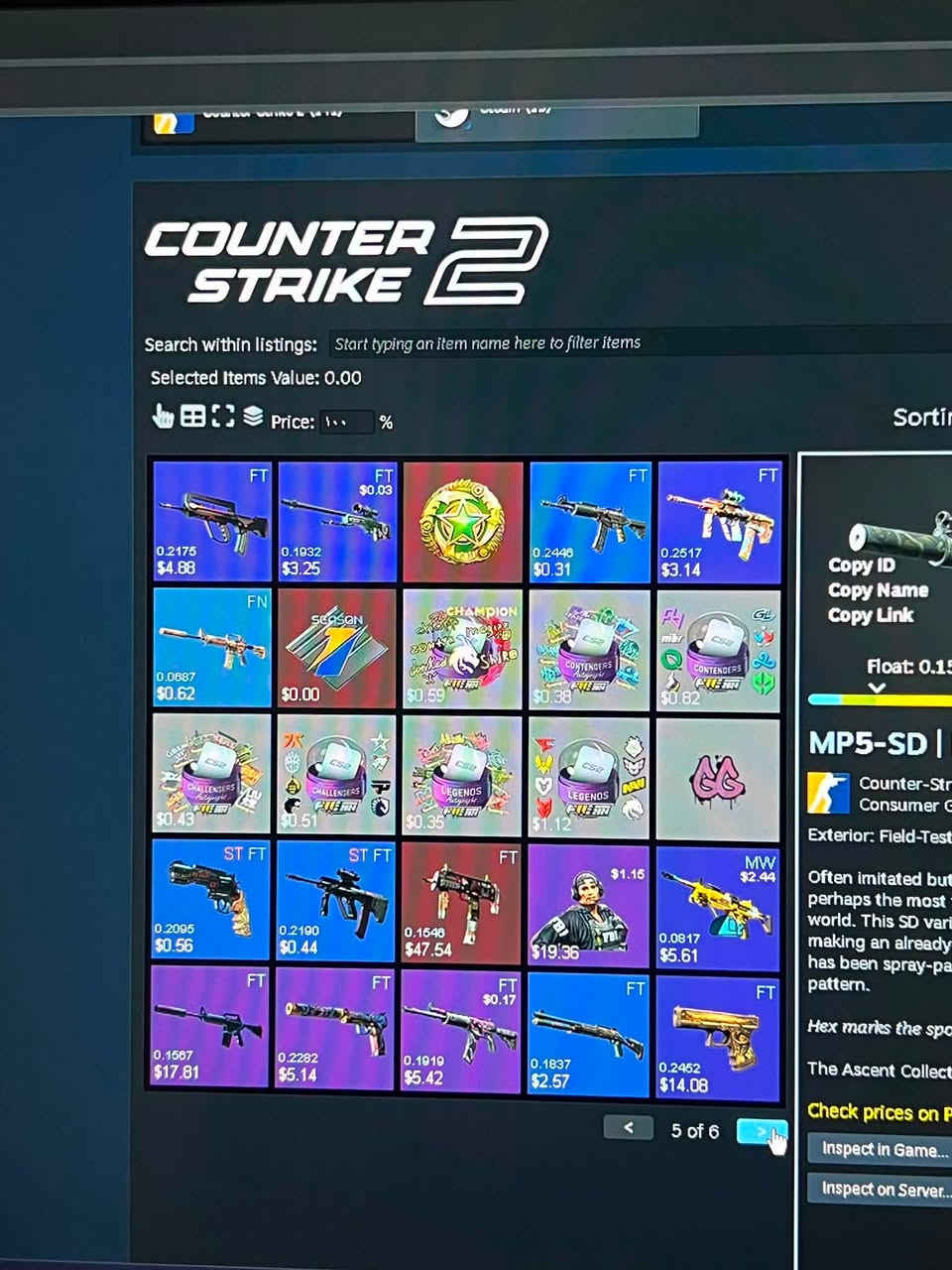 السلام عليكم شباب عندي هاي ال انفتوري مال cs2 للبيع بل ستيم ماركت تسوه 300$
سعر البيع هنا 280$ وبيها مجال اخوان للتواصل : ***********
