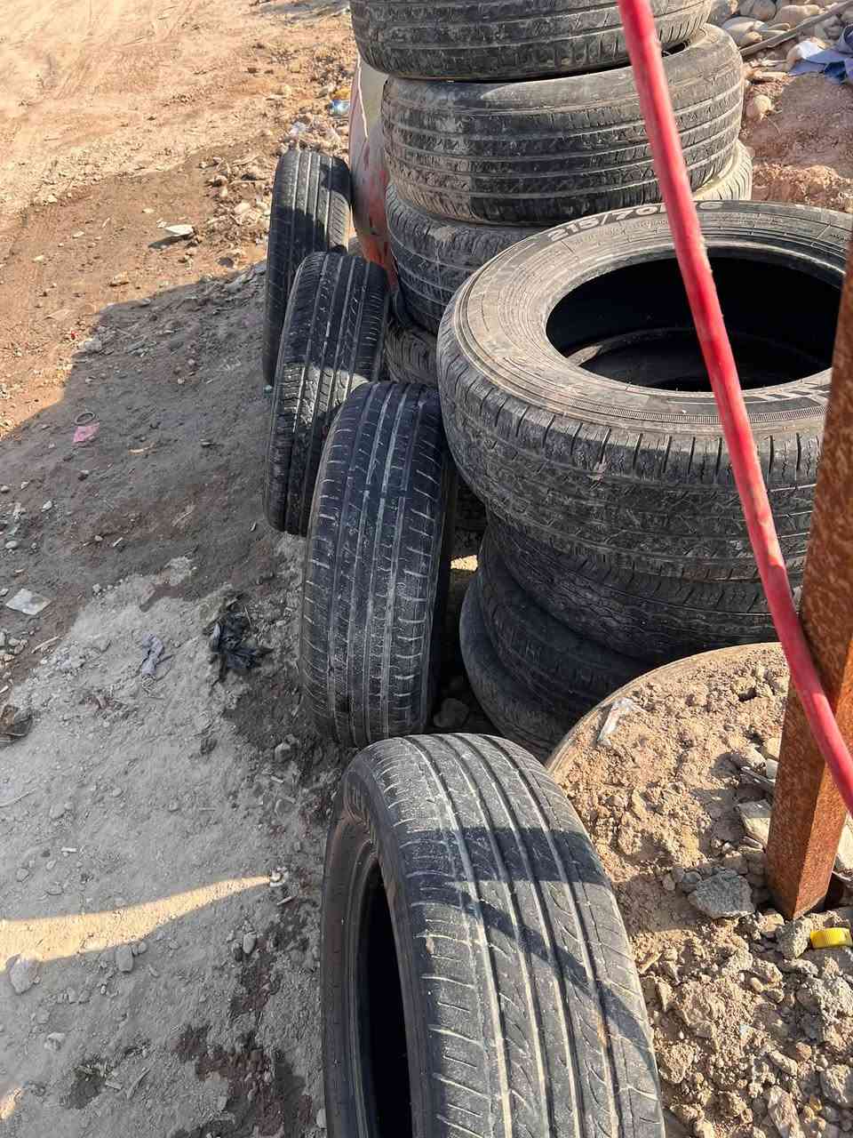 سلام عليكم شباب تايرات البيع زوج 17/65/235
تك تاير 15/65/205
تك تاير 16/65/205
تخم تاير بعده كاتون 
14/70/185
*********** سعر خابرني انه خادم
