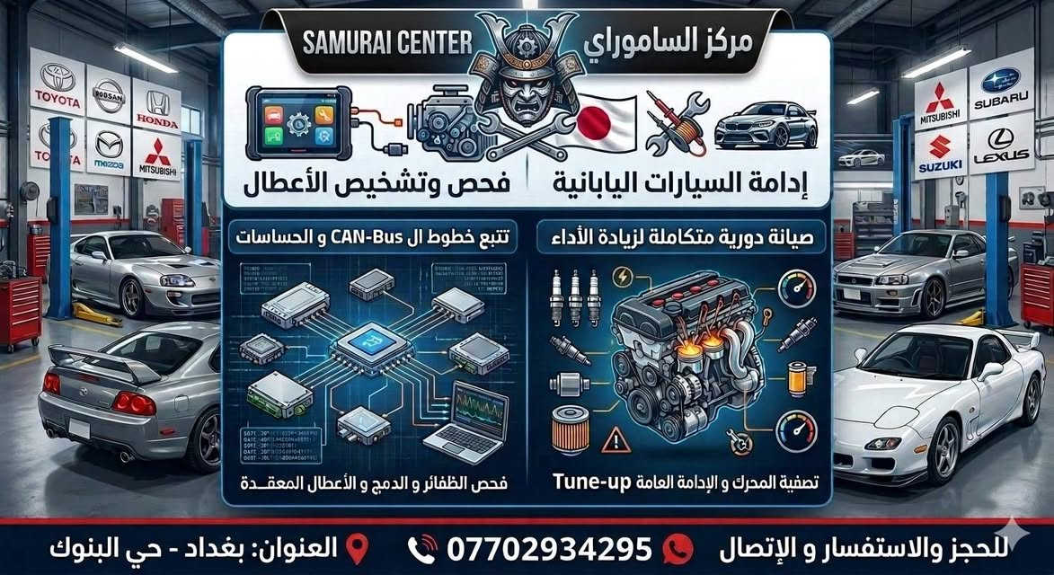 شلونهم الشباب

سوينالكم عرض على البلكات .
اصلي تفصيخ ضمان سنة شرط مطابق لكود المحرك مال سيارتك

مازدا 3 من 2004 الى 2008 محرك 1600 السعر مع الشد 15 الف

مازدا 3 من 2009 الى 2013 محرك 1600 السعر مع الشد 20 الف

مازدا 3 او 6 محرك 2000 او 2300       السعر مع الشد 20 الف

مركز الساموراي لفحص وصيانة السيارات اليابانية 
      بغداد حي البنوك . شارع المشاتل

             ***********
