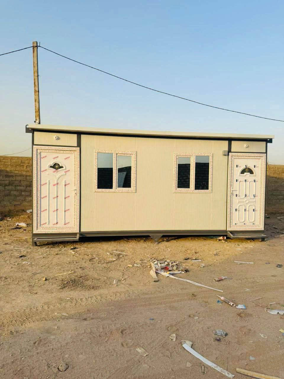 معمل الأمير لصناعة الكرفانات
كرفان قياس 3*6 السعر1850
نصنع جميع القياس ونعمل في العادي والمقاوم للحريق والحاويات والصحيات 
الجديد والمستخدم عنوان بغداد باب الشيخ وجرف النداف رقم***********
***********
