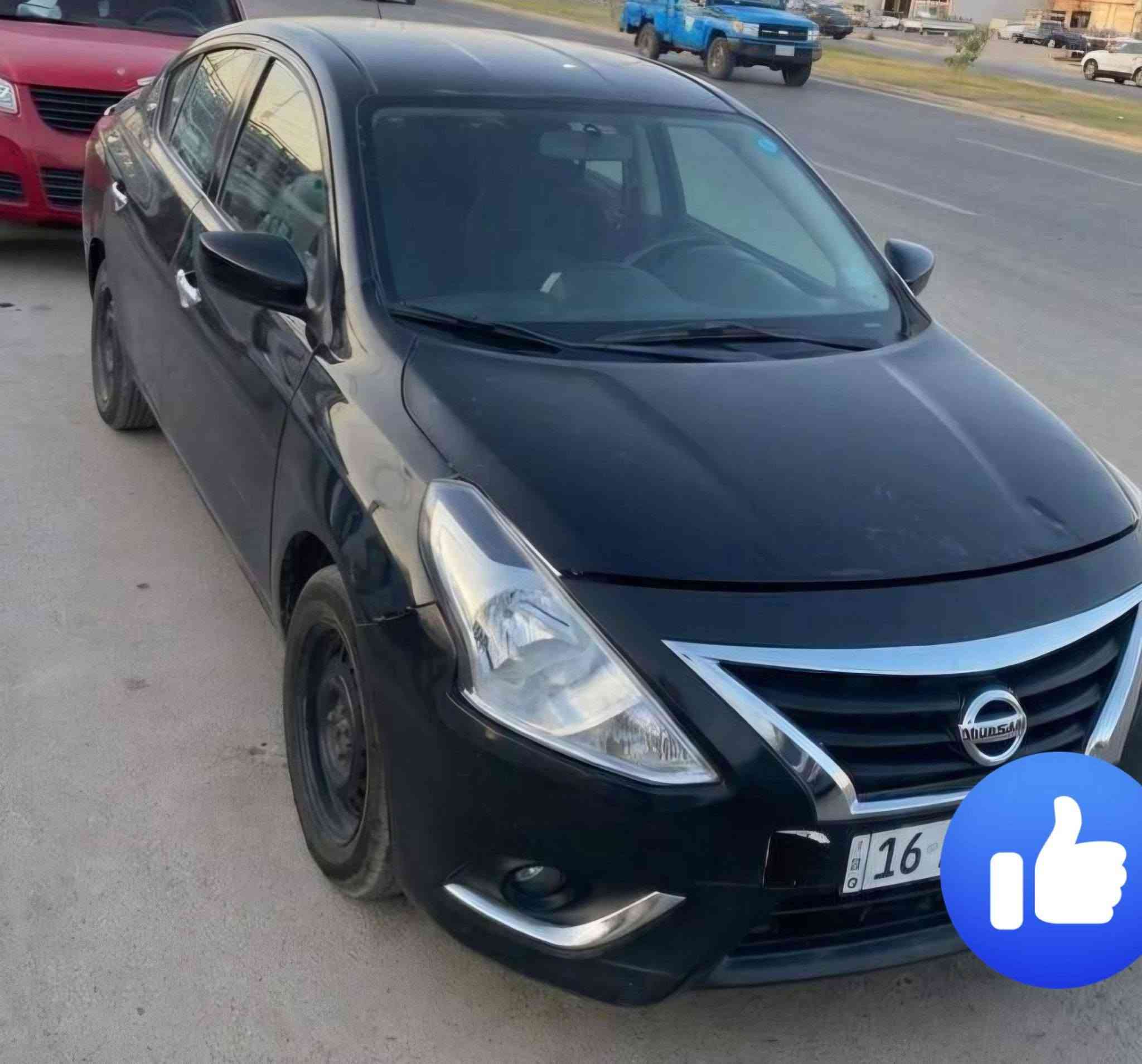 نيسان فيرسا موديل ٢٠١٨ رقم قادسية جاهزة السعر ٧٥ و بيها مجال التواصل مع الرقم ***********
