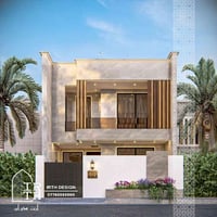 رخامةٌ تُهدّئ المشهد، خشبٌ يكسره، وضوءٌ يمنحه الحياة من تصميم إرث ديزا...