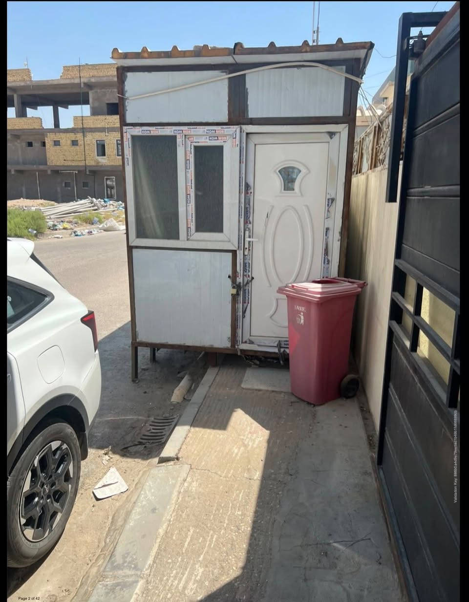 كردفان حراسه لبيع عرض ٢متر وطوله ٣ ارتفاع ٢ ونص صحيات كامله وكهربايات كامله وجديد كلش ***********

