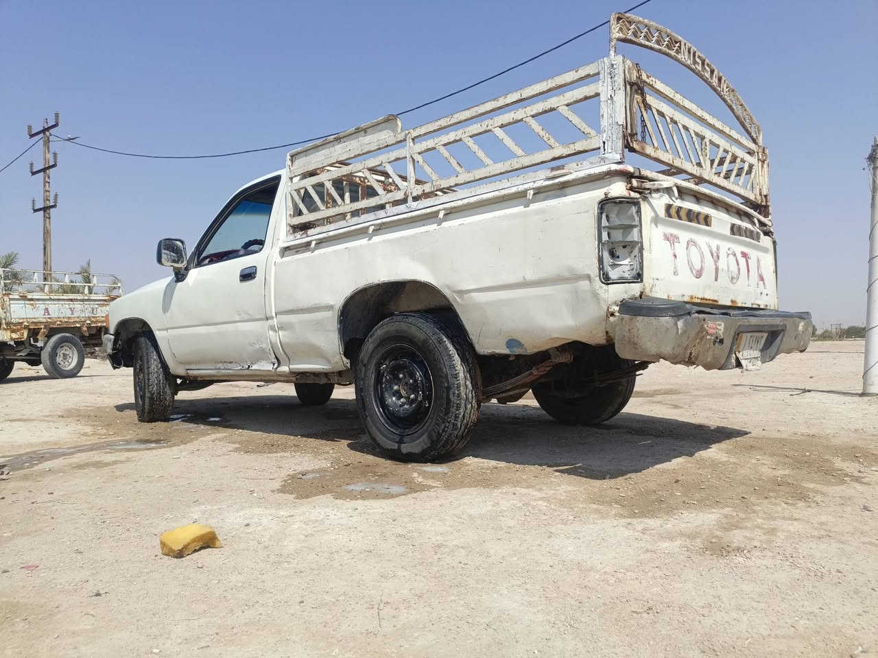 ياالله على بركت الله بيكم تيوته موديل 97
سياره خير من الله كير مكرك كهربائيات شغاله سياره مكفوله شاصي محرك كير رقم واسط مداور ثاني يوم العنوان البصره الزبير شارع 17
 رقم هاتف ***********
