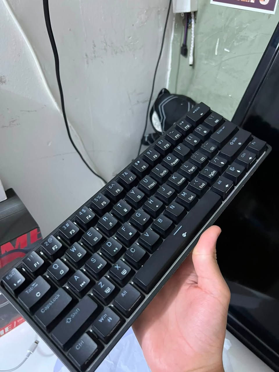 السلام عليكم كيبورد DK61se ميكانيكي بعده جديد ممستعمل انطيك ويا ماوس عادي هدية ب30الف فقط والسماعه اذا تريدها ب10 مكاني بغداد للتواصل ***********
